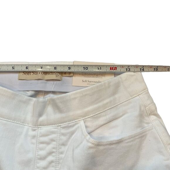 Soft Surroundings Straight Leg Pull On Ultimate Denim Relaxed White Jean Size PS - Picture 10 of 14